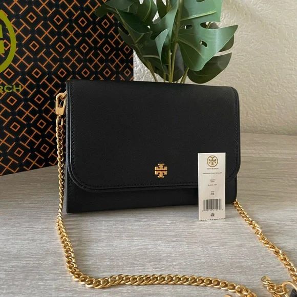 New, tory burch emerson chain crossbody wallet - Picture 10 of 12